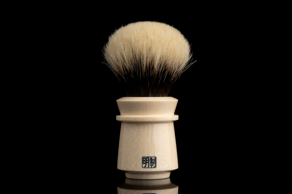 Dougong - Ivory White shaving brush handle