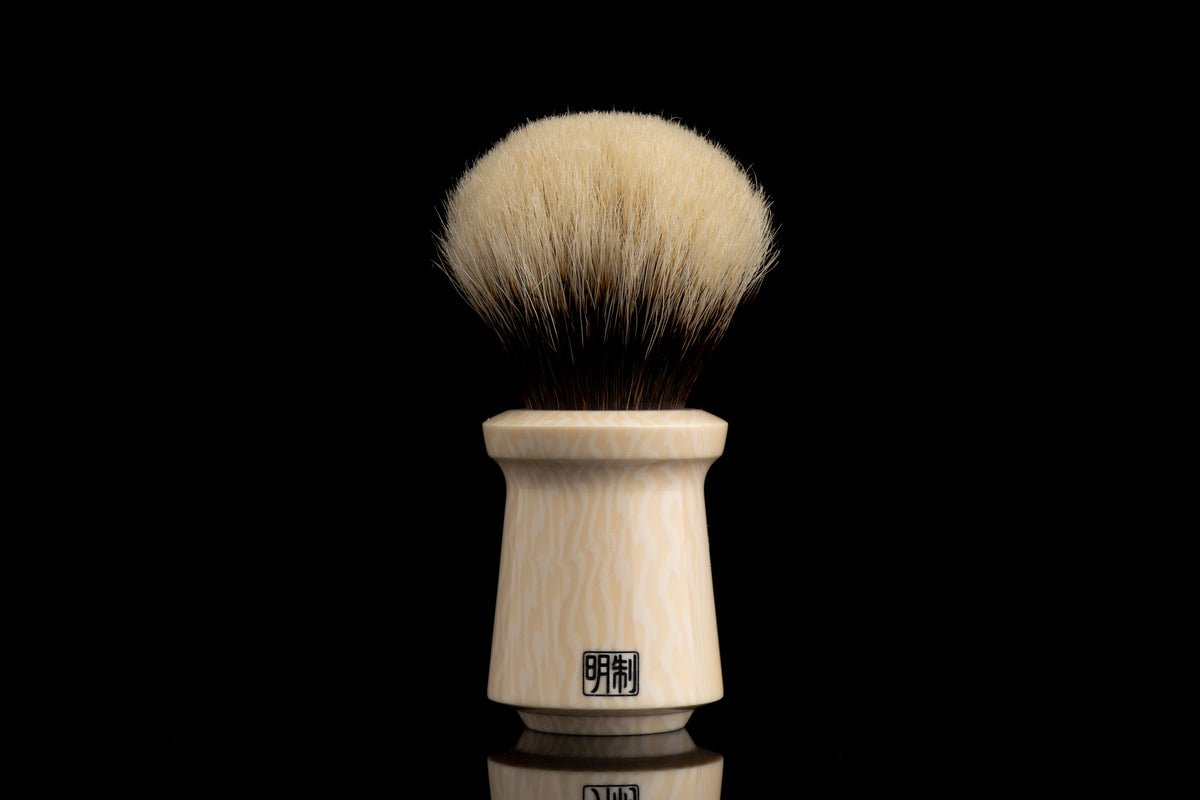 Meiping - Ivory White shaving brush handle
