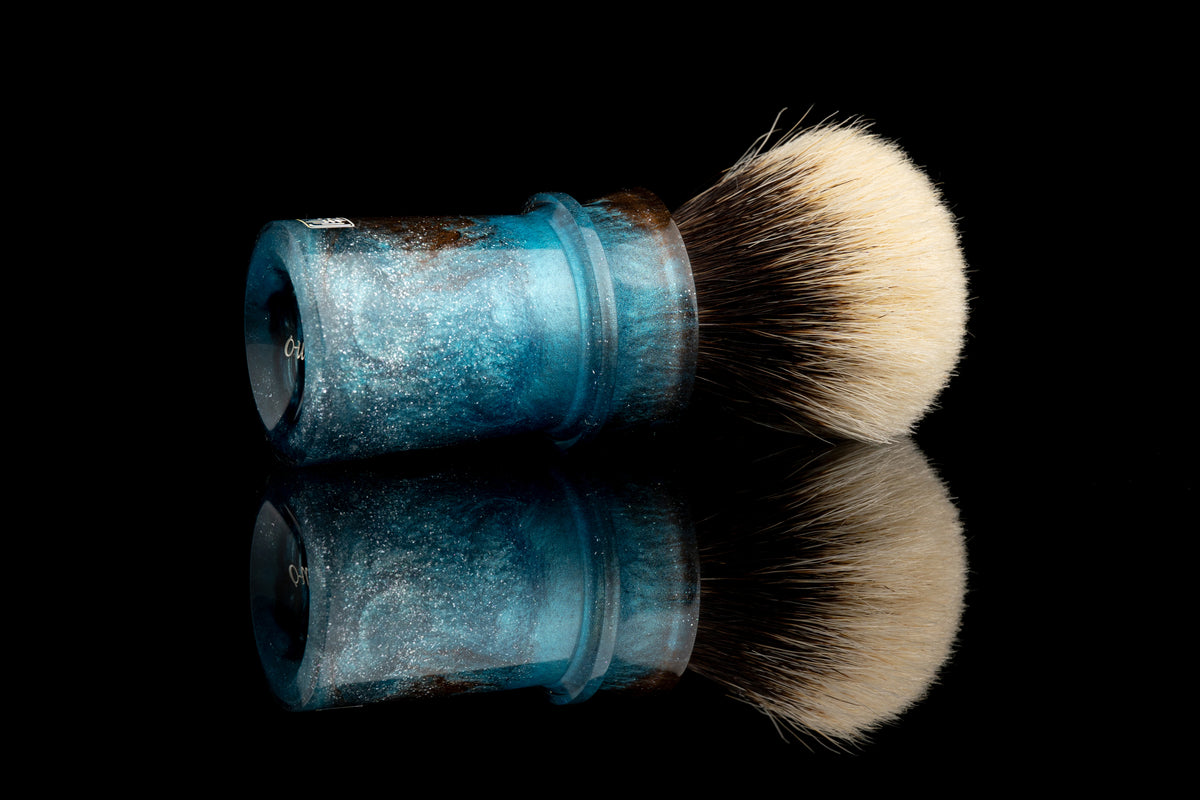 Ming - ZhanJiao - Glaze - ‘Danube River’ shaving brush handle