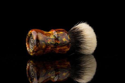 Compass - ‘Fireworks’ shaving brush handle