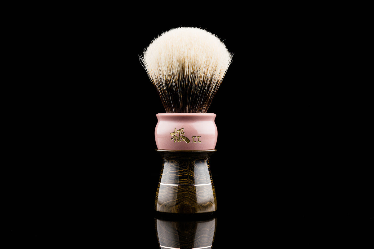 Exceed 2 Ebonite 粉 shaving brush handle OUMOSHAVINGBRUSH