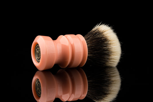 New Chubby - ‘Peach’ shaving brush handle