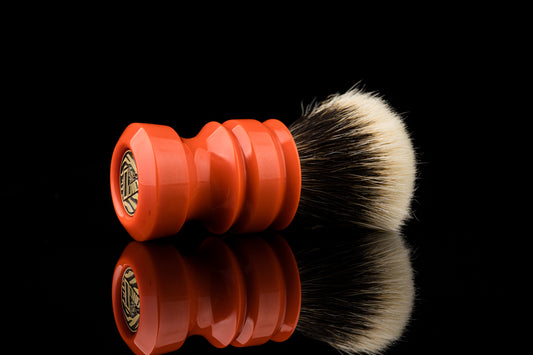 New Chubby - ‘Passion Orange’ shaving brush handle