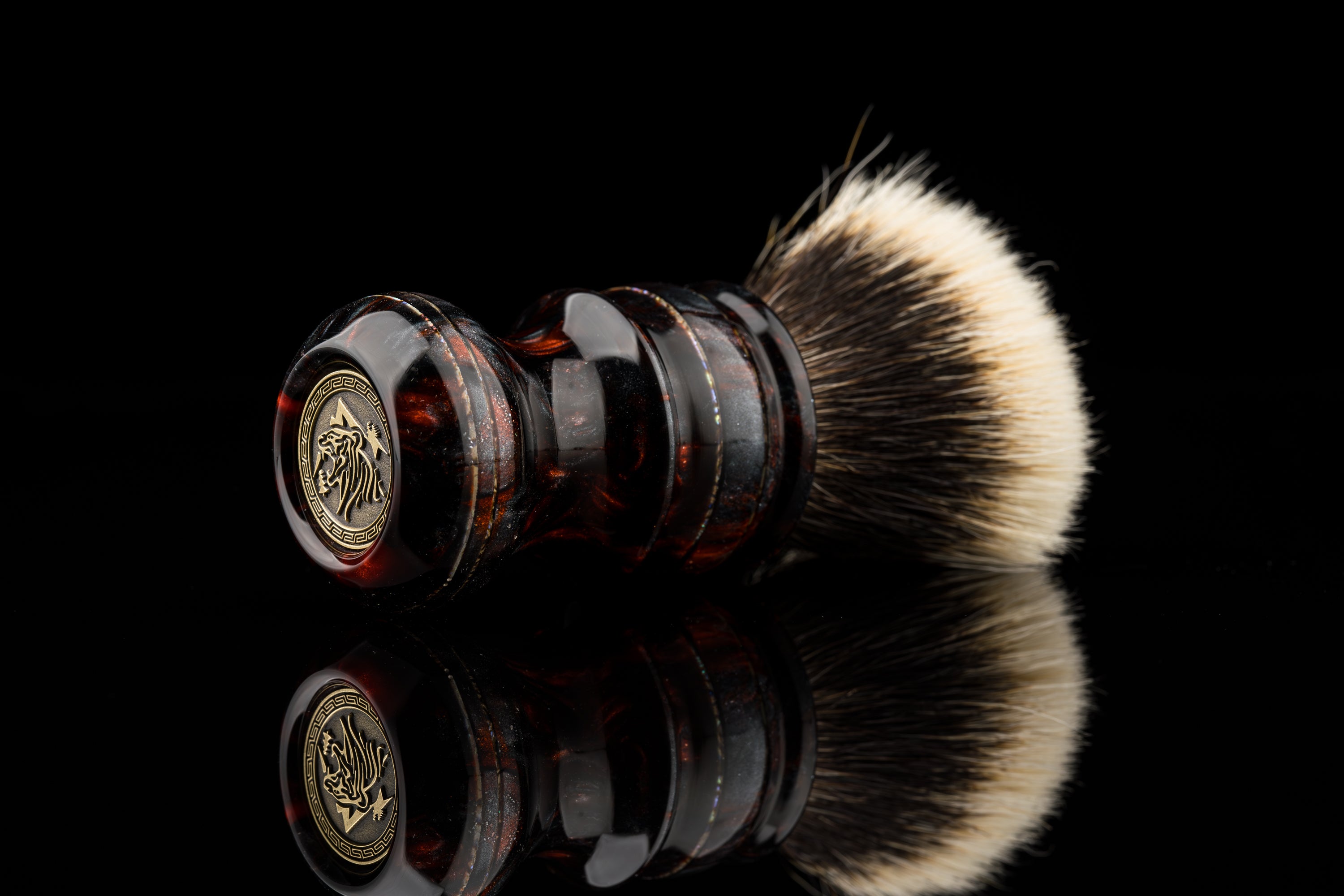 Luodian - Venus - ‘Fire’ shaving brush handle – OUMOSHAVINGBRUSH