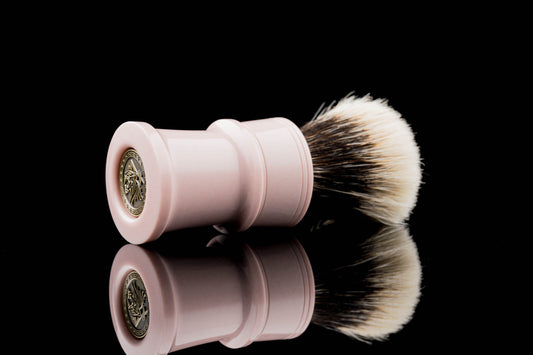 Fortress - Pink shaving brush handle