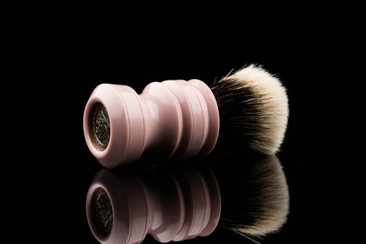 New Chubby -  Pink shaving brush handle
