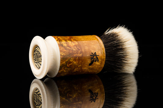 Exceed-6 Classic Edition - ‘Orange pulp’  shaving brush handle