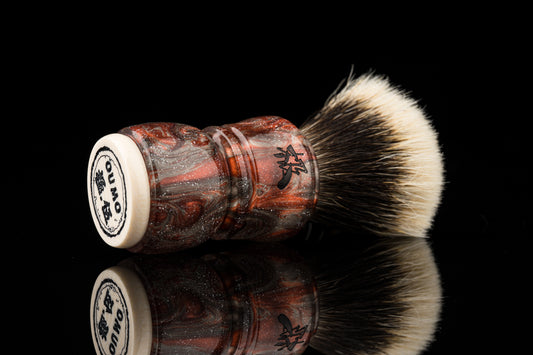 Exceed-5- Glaze ‘Fire‘ shaving brush handle