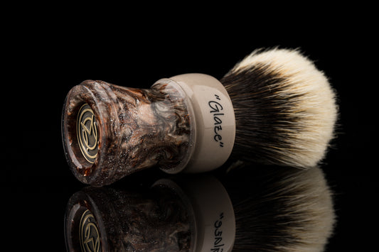 Climber - Glaze -‘Coffee’ shaving brush handle