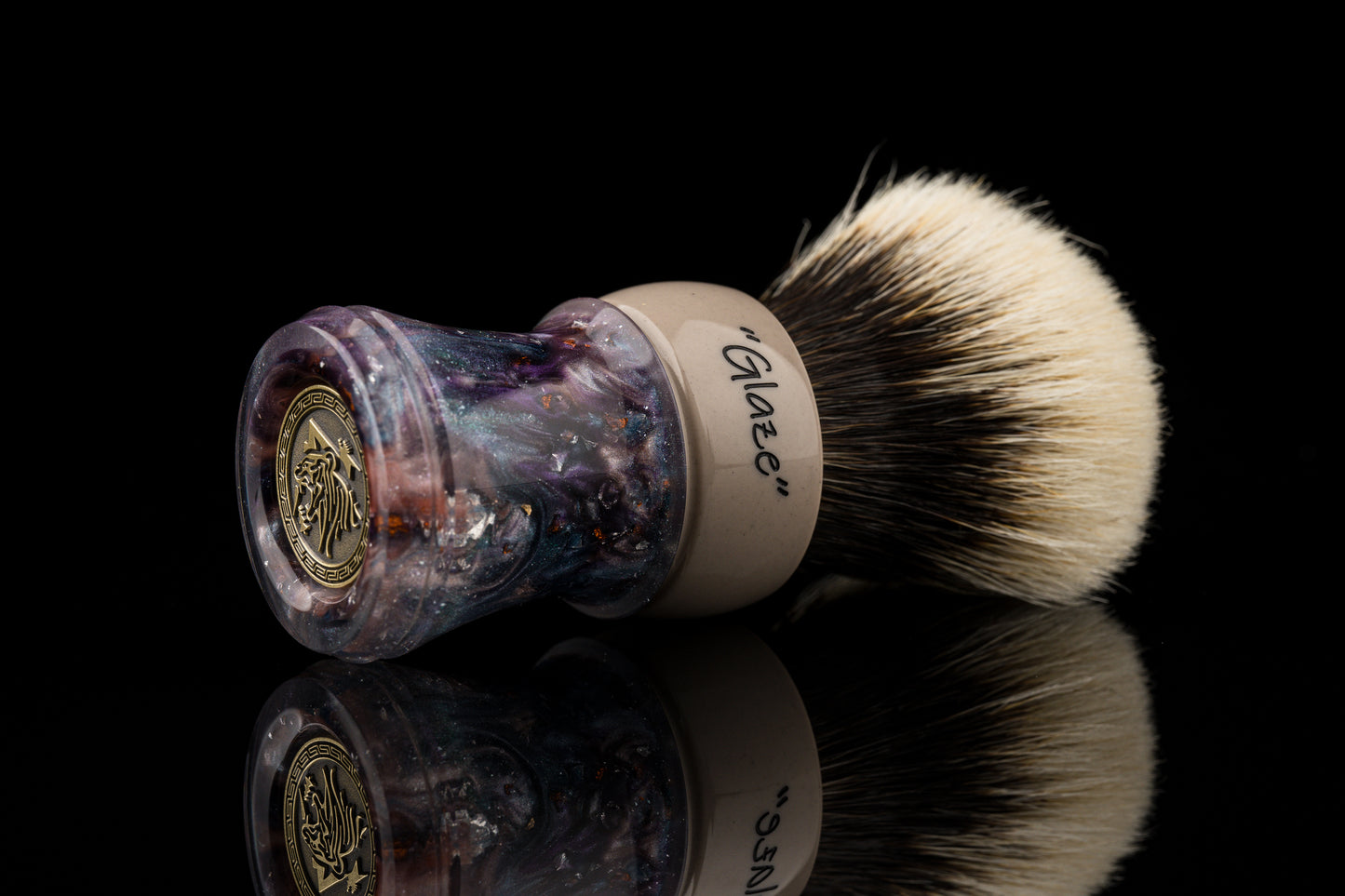 Climber - Glaze -‘Mask’ shaving brush handle