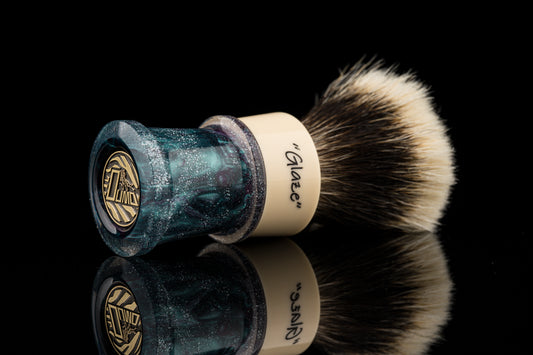 Fortress - Glaze - ‘Stars’ shaving brush handle