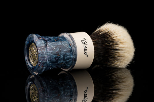 Fortress - Glaze - ‘Waves’ shaving brush handle
