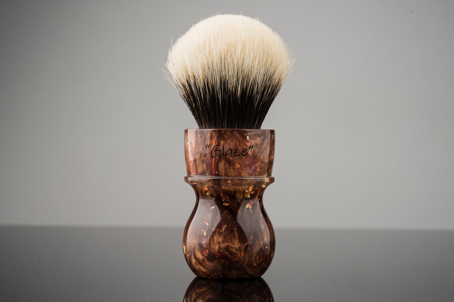 Destiny - Glaze - ‘Golden Fireworks’ shaving brush handle
