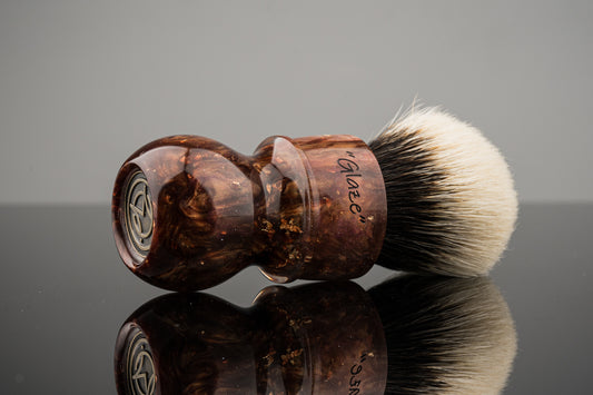 Destiny - Glaze - ‘Golden Fireworks’ shaving brush handle