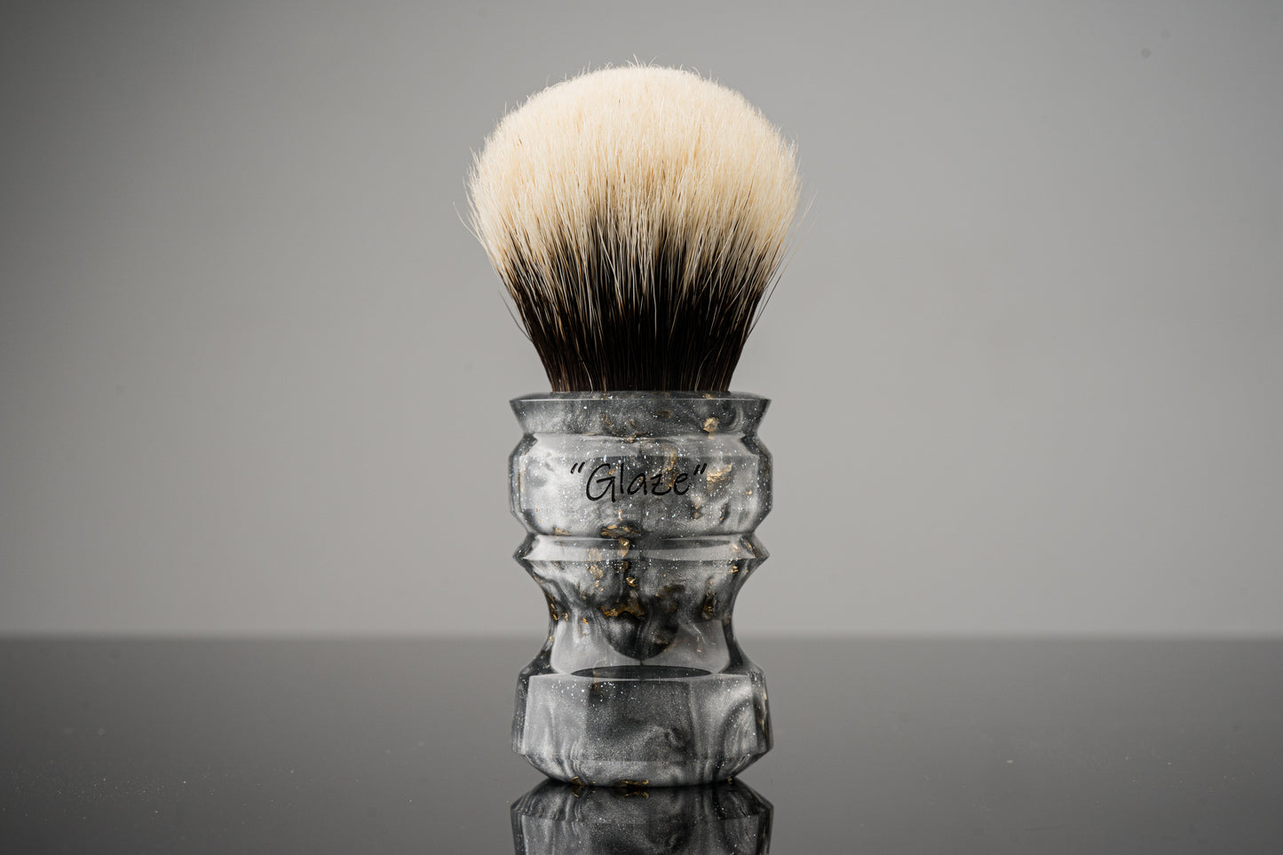 New Chubby - Glaze - ‘Silver Bullet’ shaving brush handle