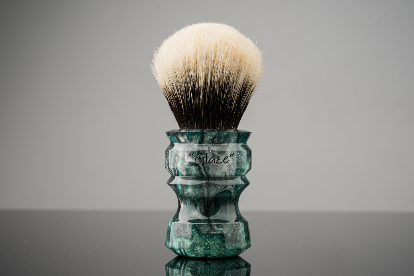 New Chubby - Glaze - ‘Green Tornado’ shaving brush handle