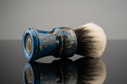 Climber - ‘Blue Fire’ shaving brush handle