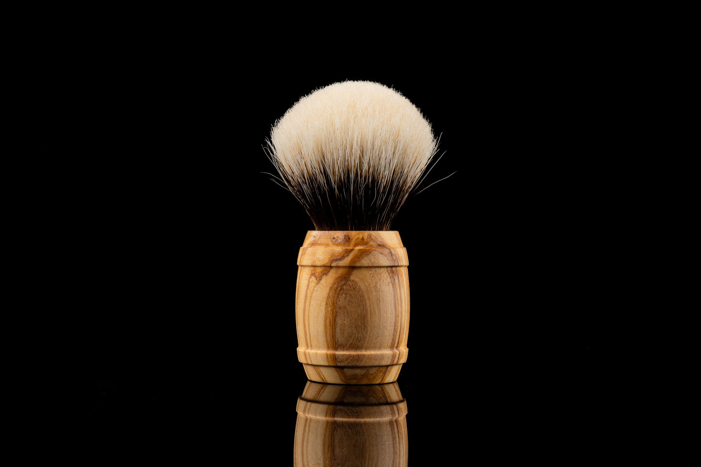 Olive - barrel shaving brush handle