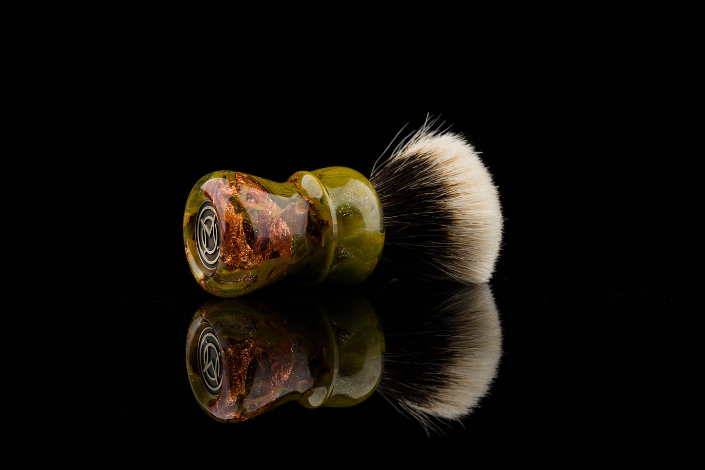 Compass -  Lava  shaving brush handle