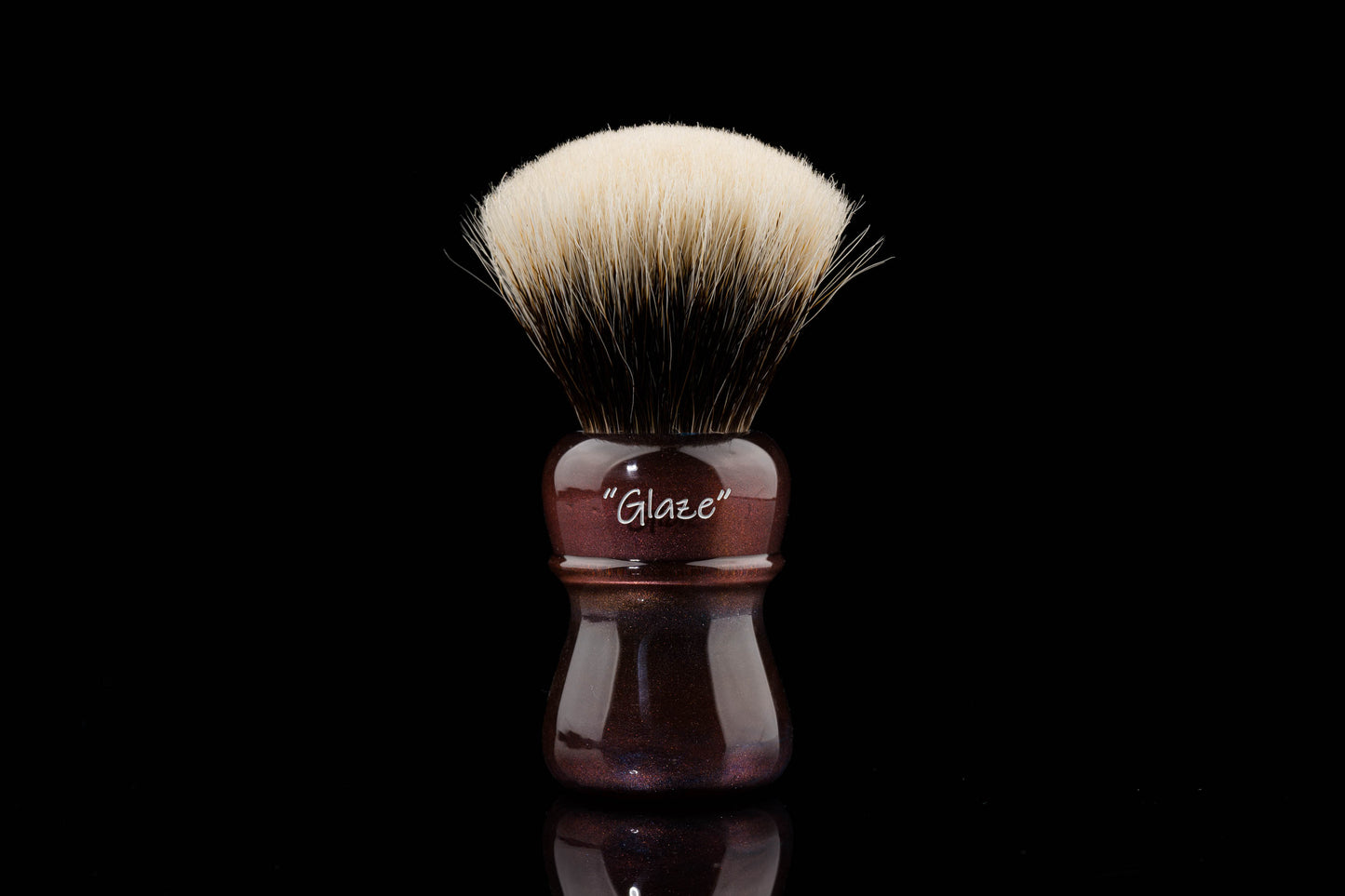 Glaze - Compass -  Crimson shaving brush handle