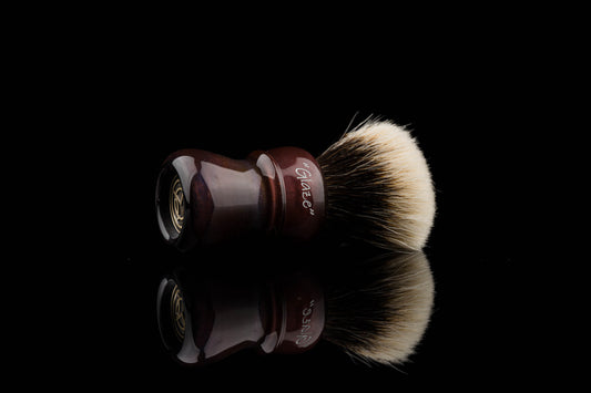 Glaze - Compass -  Crimson shaving brush handle