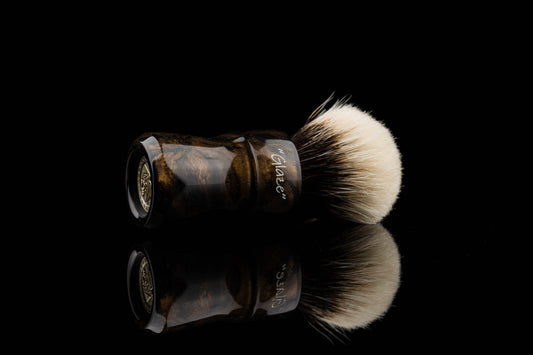 Glaze - Warhammer - Tiger spot shaving brush handle