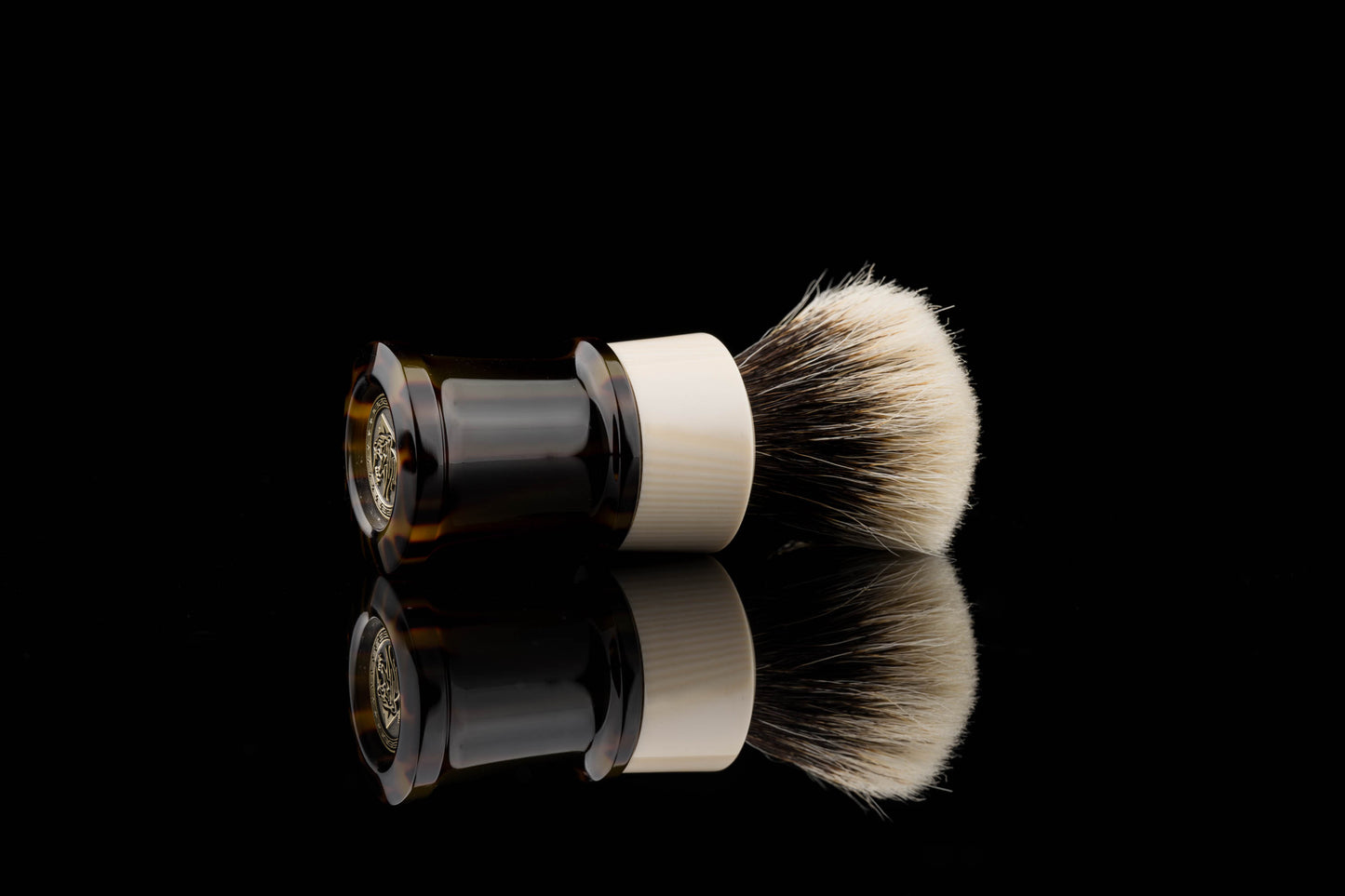 Fortress - 'Black hole' Resin Hybrid shaving brush handle