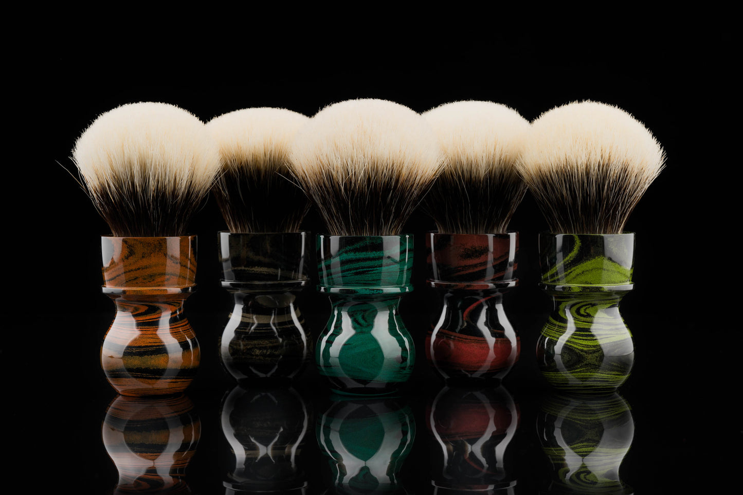 Ebonite Limited Customisation Shaving Brush Handle - Ding-1