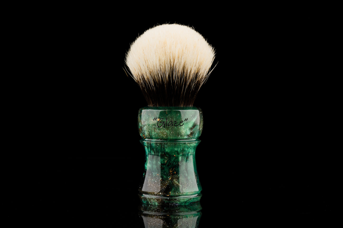 Climber - Glaze -‘Peacock’ shaving brush handle