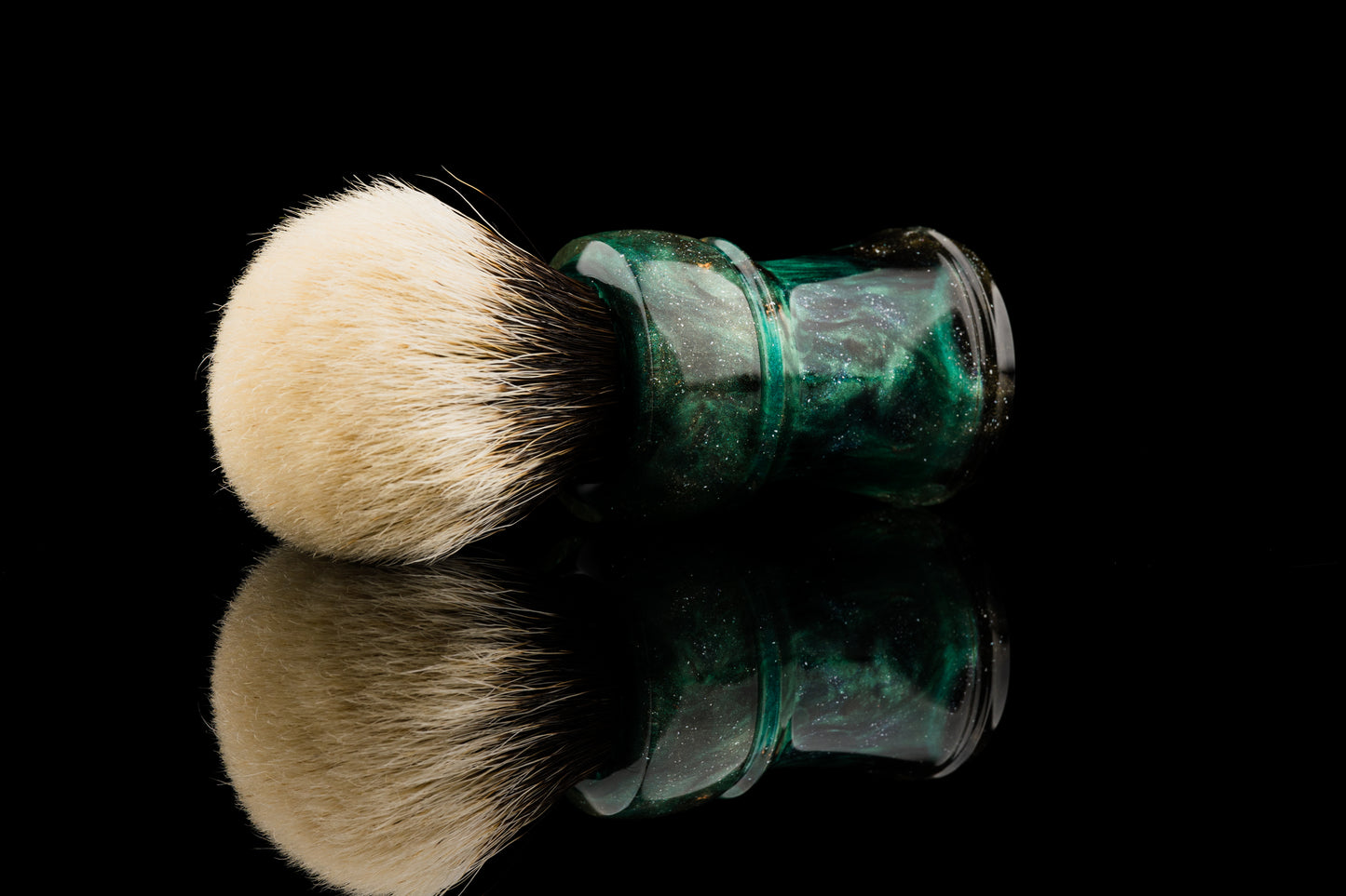Climber - Glaze -‘Peacock’ shaving brush handle