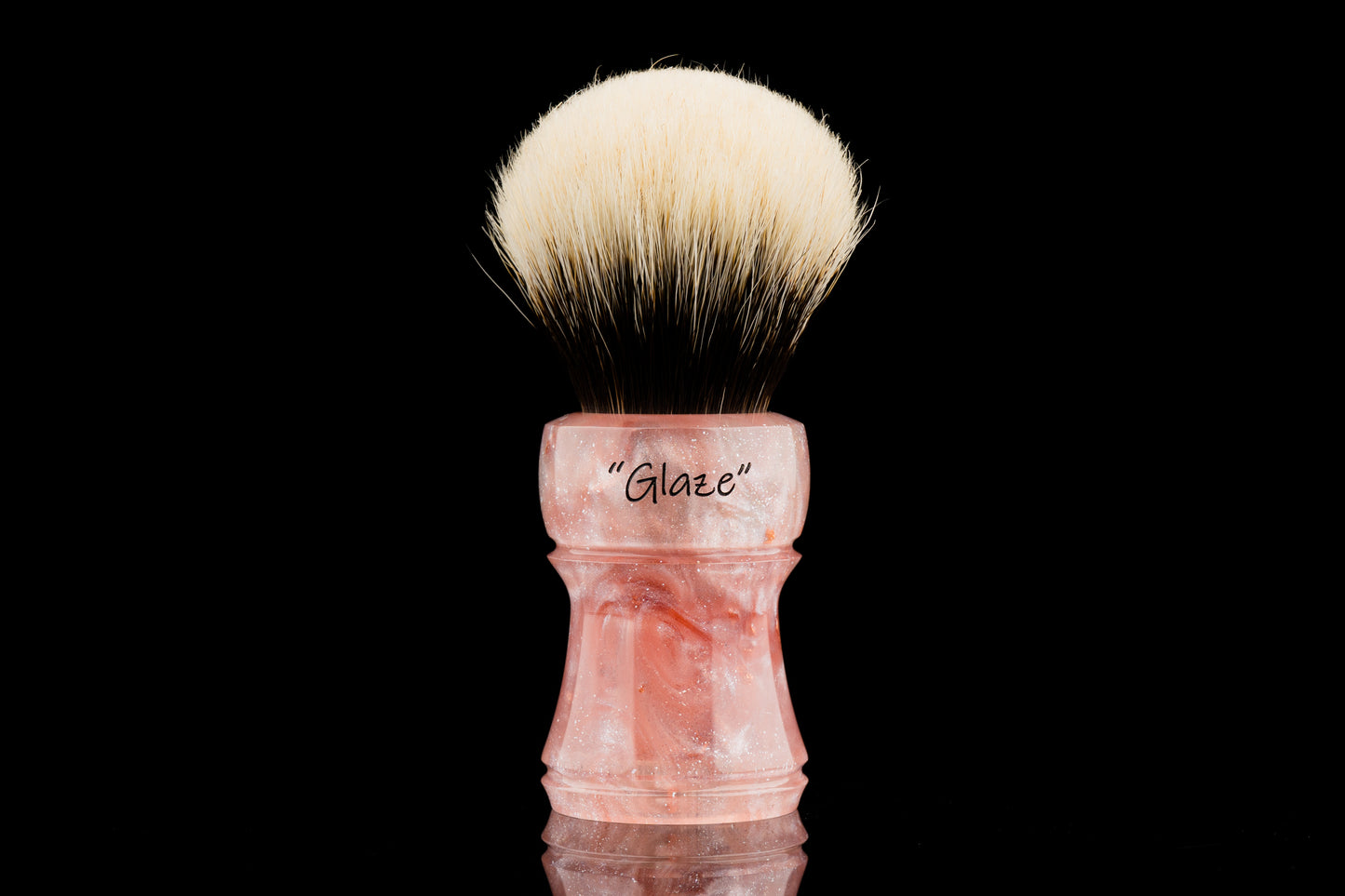 Climber - Glaze -‘Pink Storm’ shaving brush handle
