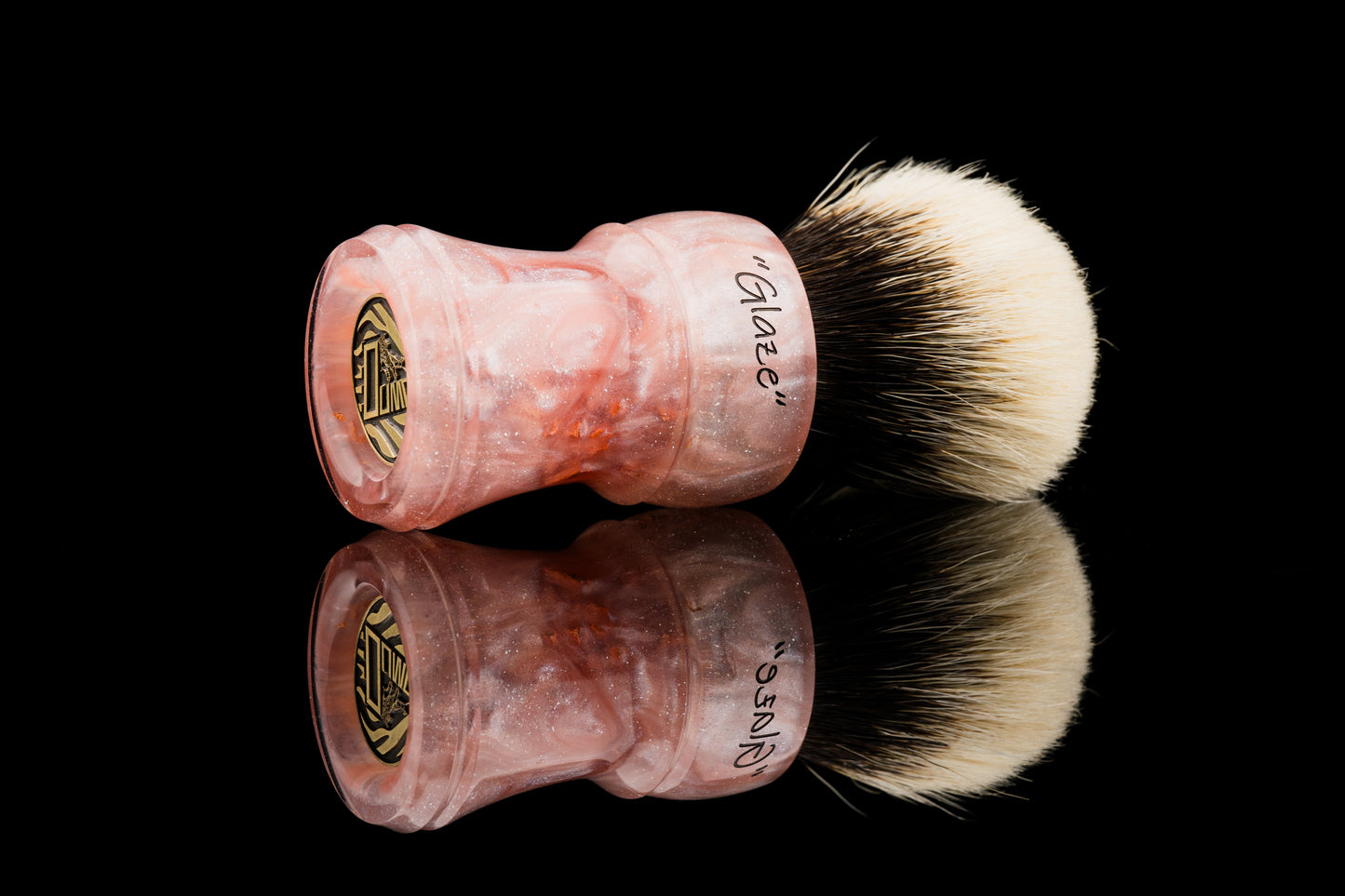 Climber - Glaze -‘Pink Storm’ shaving brush handle