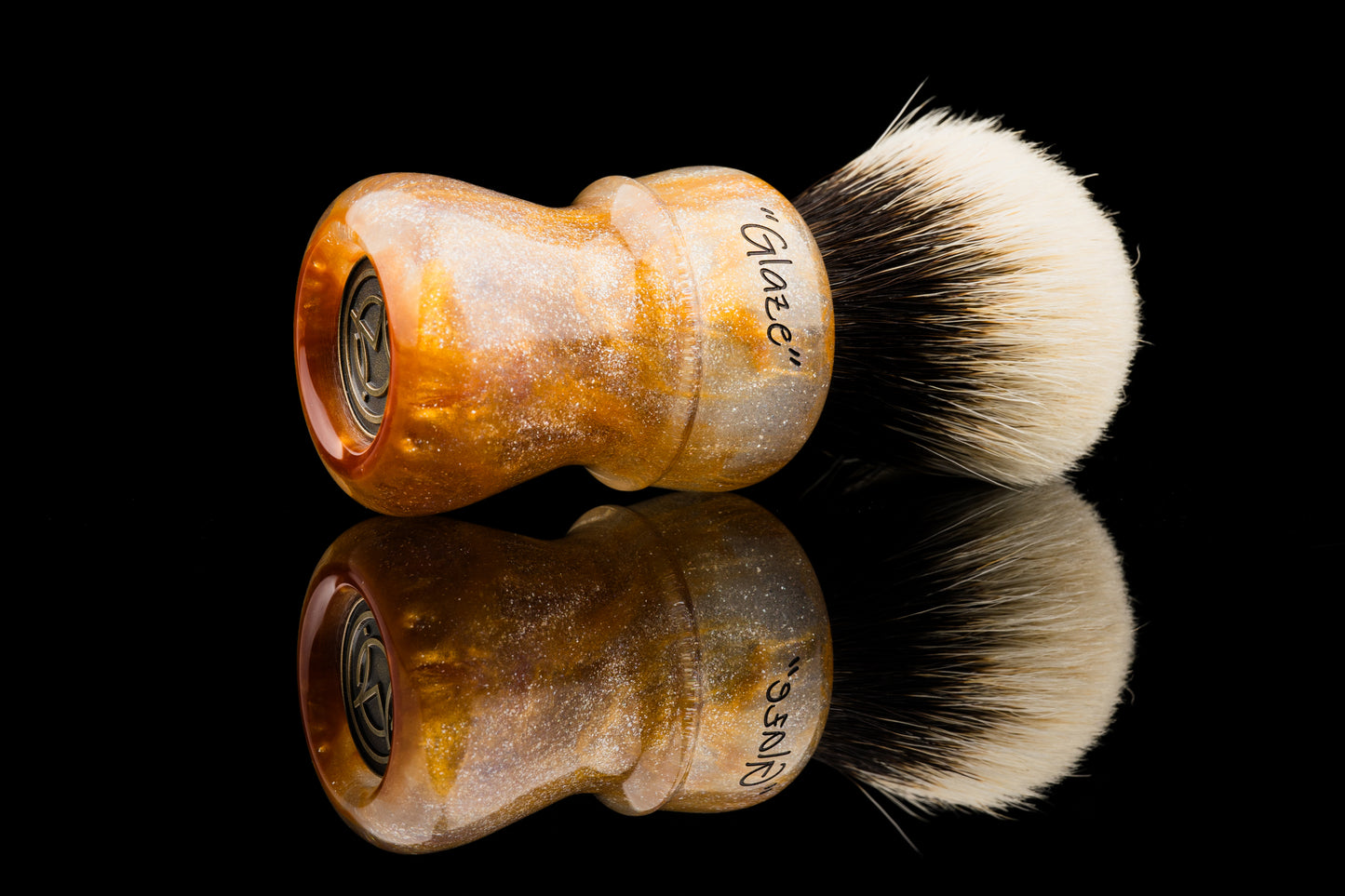 Compass - Glaze - ‘Combustion’ shaving brush handle