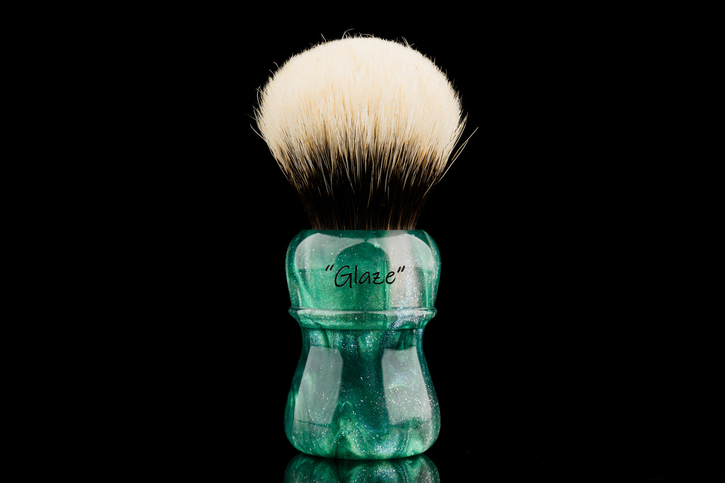 Compass - Glaze - ‘Peacock’ shaving brush handle