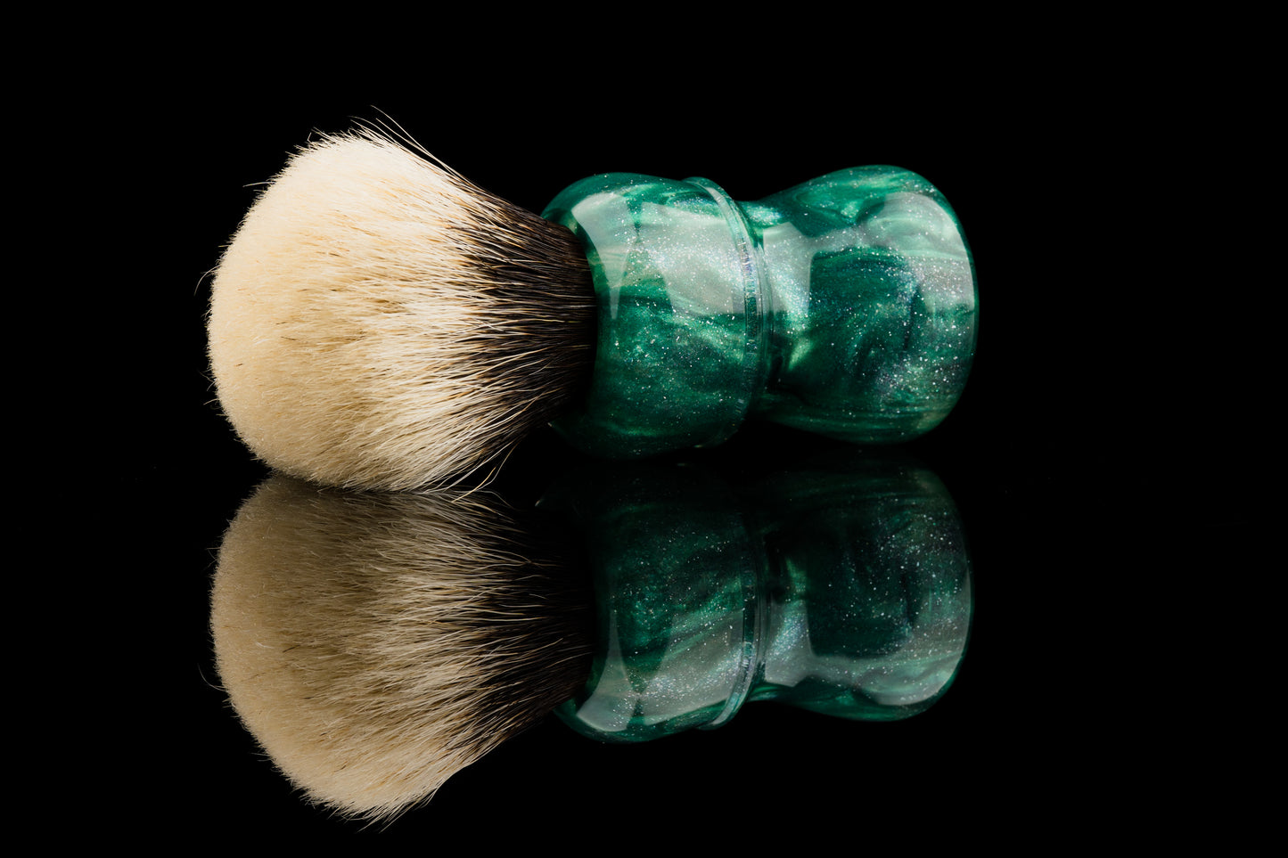 Compass - Glaze - ‘Peacock’ shaving brush handle