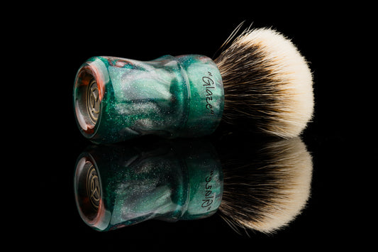 Warhammer - Glaze - ‘Peacock Nebula’  shaving brush handle