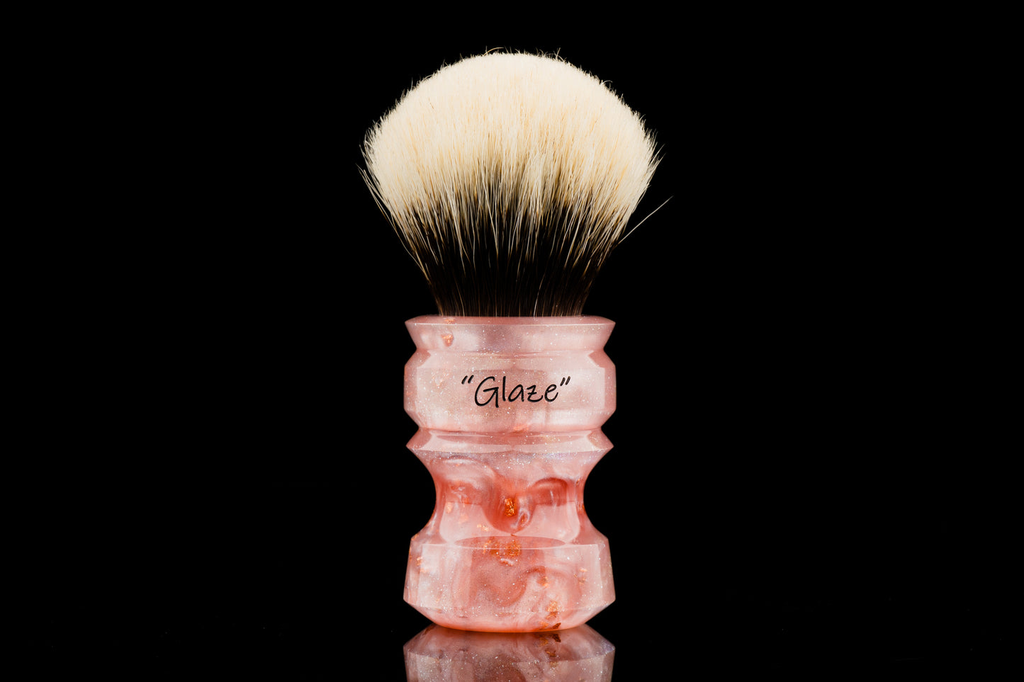 New Chubby - Glaze - ‘Pink Storm’ shaving brush handle