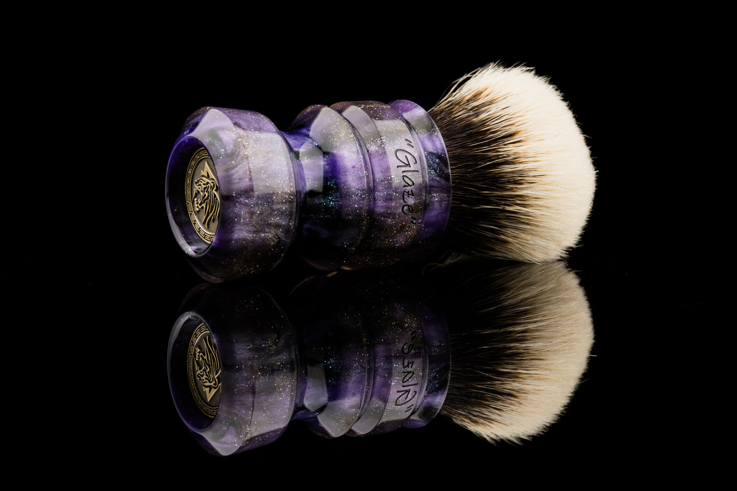New Chubby - Glaze - ‘Unknown territory’ shaving brush handle