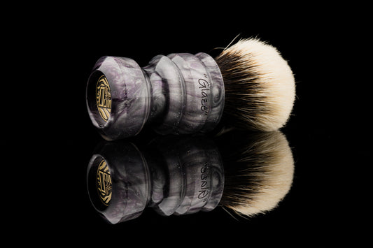 New Chubby - Glaze - ‘Silver marks’ shaving brush handle