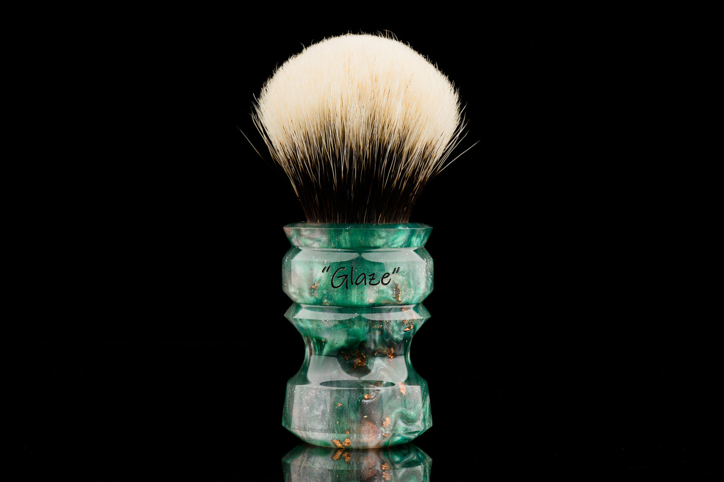 New Chubby - Glaze - ‘Forest Treasure’ shaving brush handle