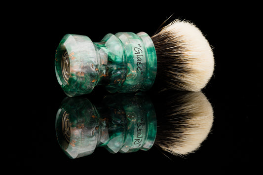 New Chubby - Glaze - ‘Forest Treasure’ shaving brush handle