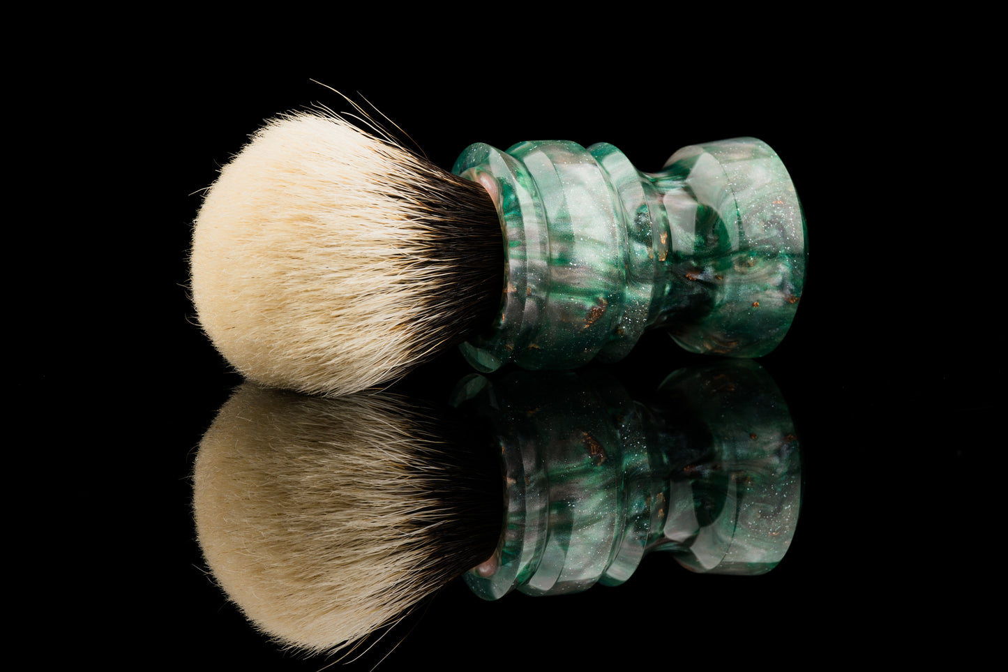 New Chubby - Glaze - ‘Forest Treasure’ shaving brush handle