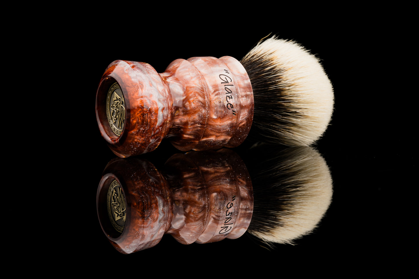 New Chubby - Glaze - ‘Purgatory’ shaving brush handle