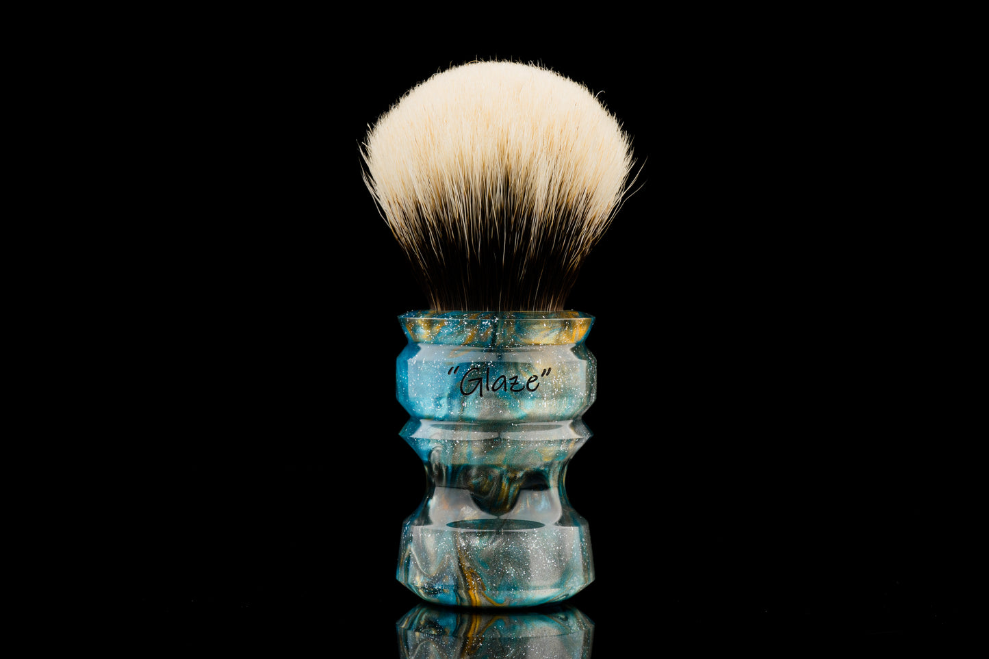 New Chubby - Glaze - ‘Rainbow Star’ shaving brush handle
