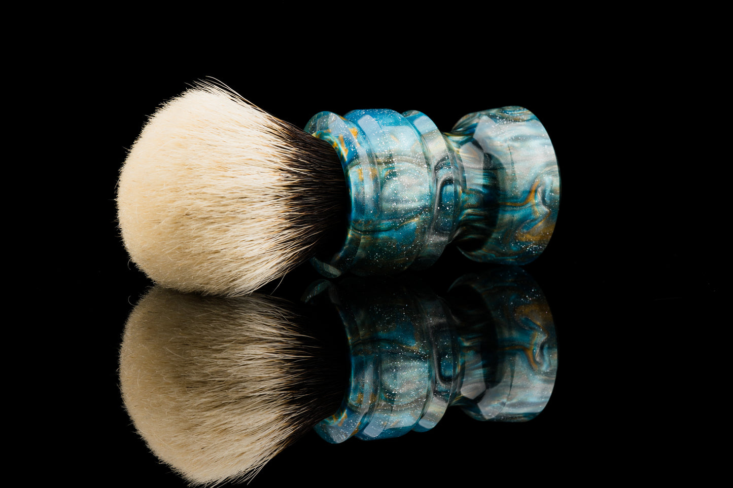 New Chubby - Glaze - ‘Rainbow Star’ shaving brush handle