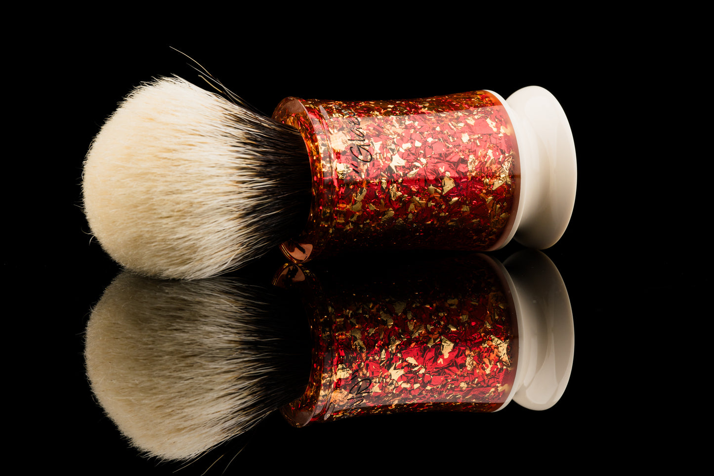 Exceed-6 Evolution - Glaze X Foil Gilding ‘蒲牢’  shaving brush handle
