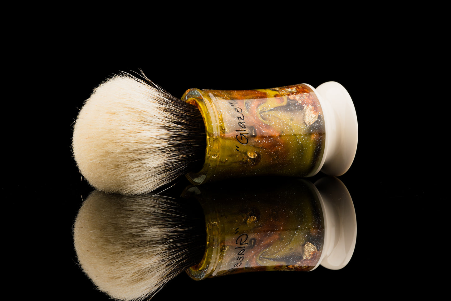 Exceed-6 Evolution - Glaze ‘Sunset’  shaving brush handle