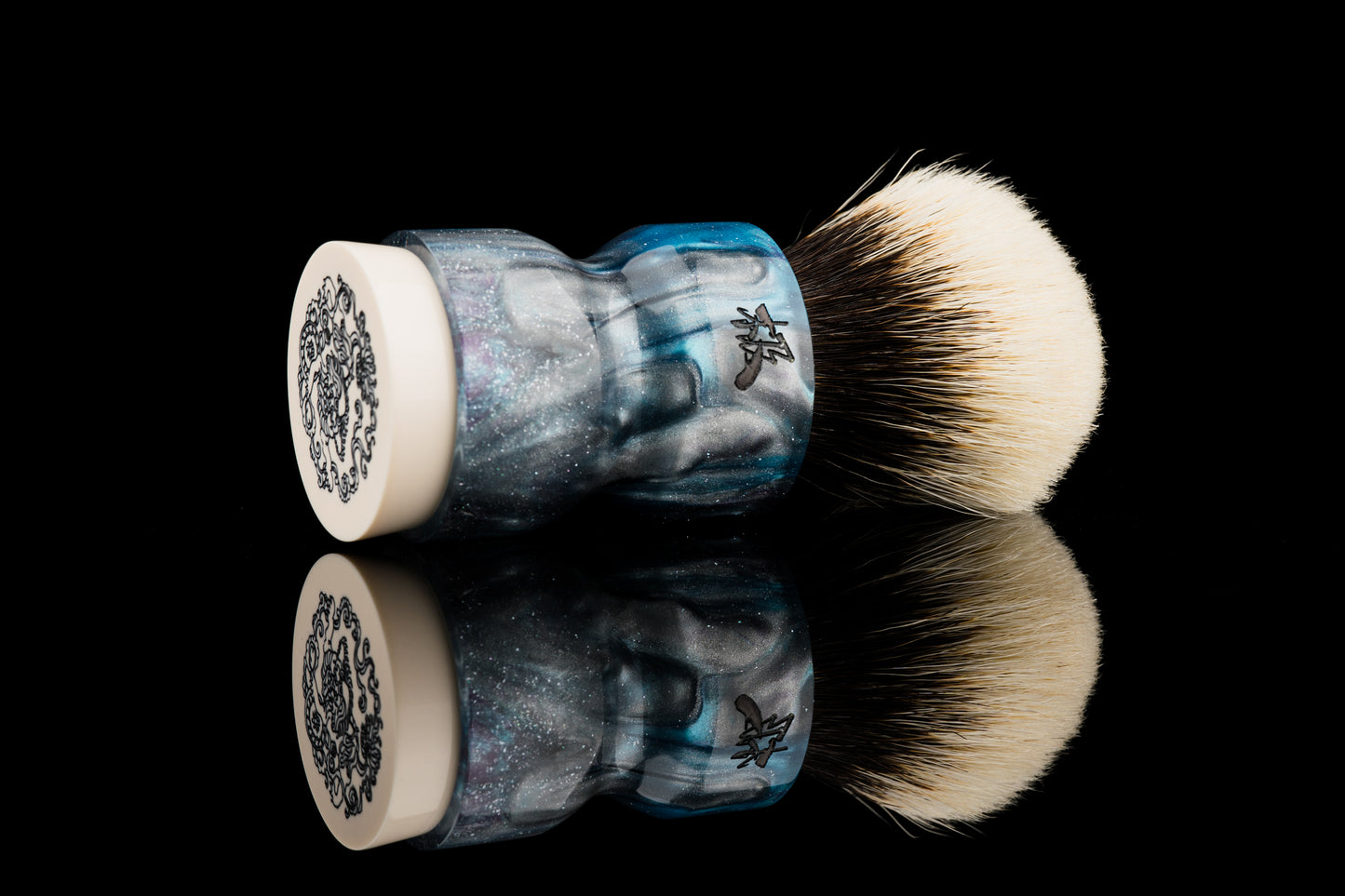 Exceed-1 - Glaze ‘Coastline’  shaving brush handle