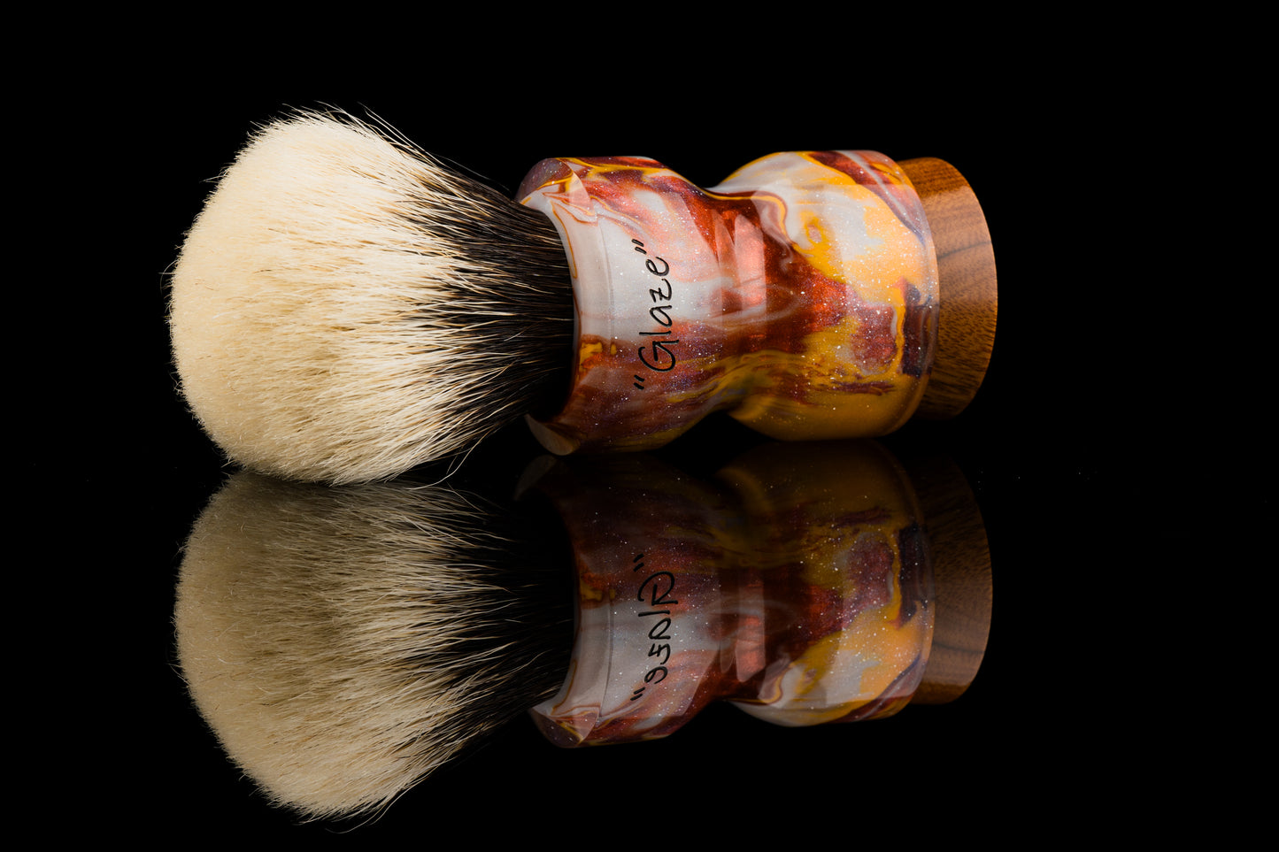 Exceed-1 - Glaze ‘Bright Sun’  shaving brush handle