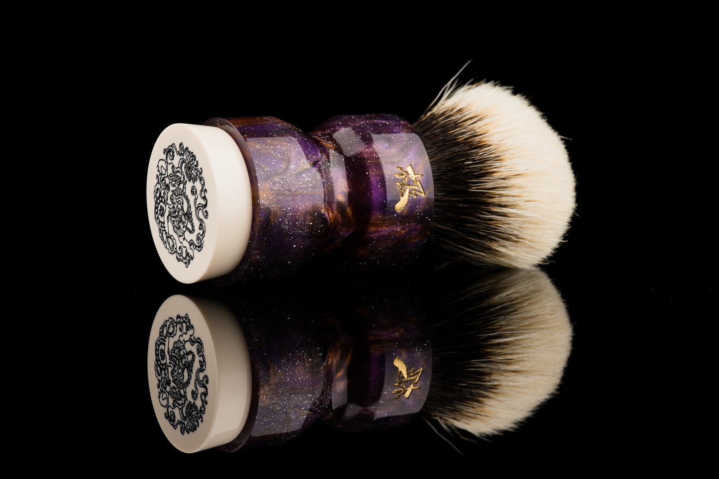 Exceed-1 - Glaze ‘Rainbow’  shaving brush handle